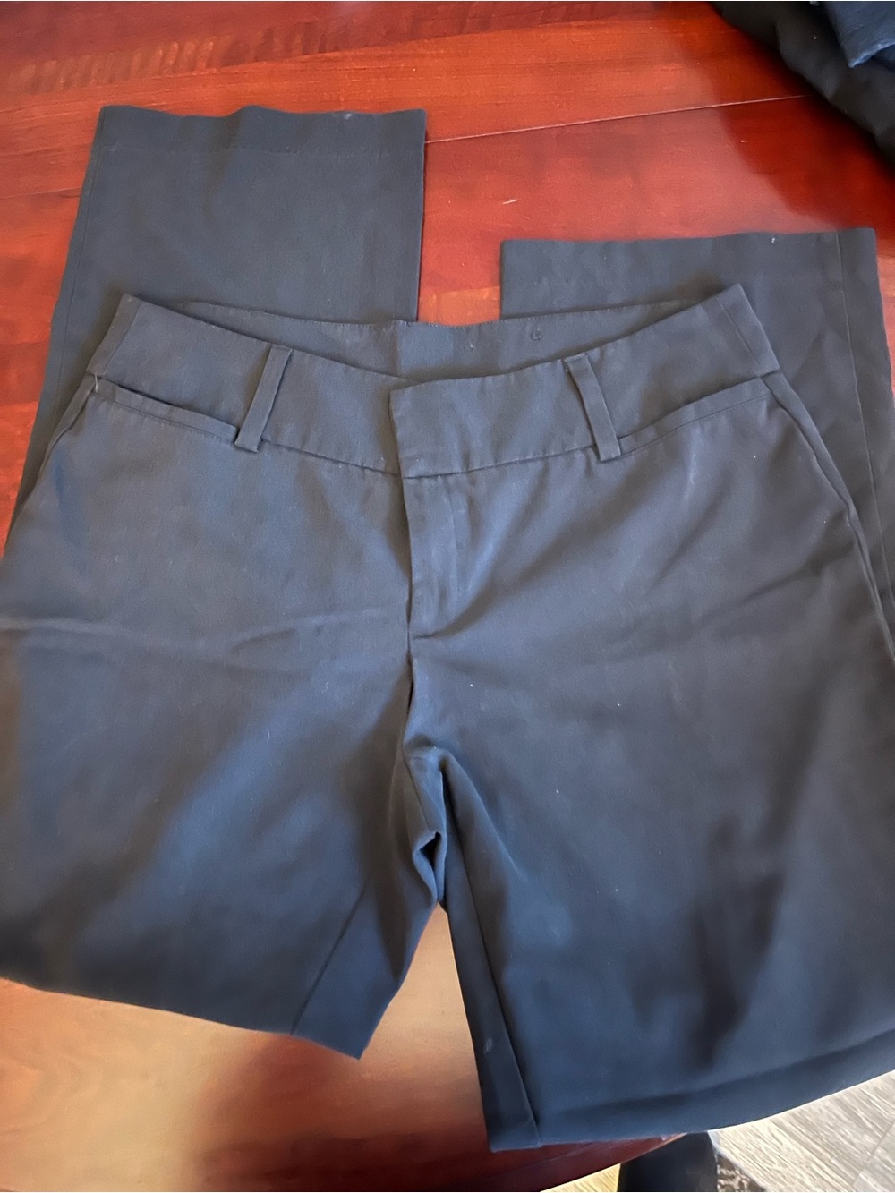AB Studio Gray Straight-Leg Dress pants size 12 tall girl friendly